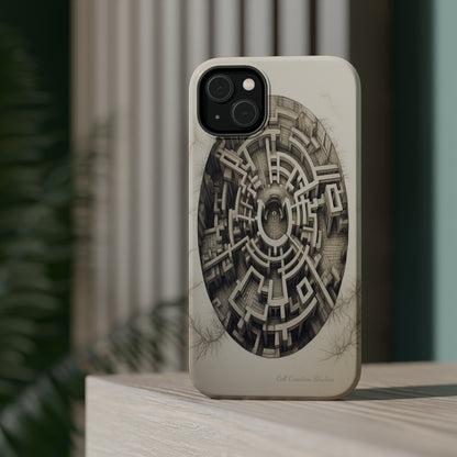 "Discover the Mystery: Maze-Inspired Cell Phone Case" -MagSafe Tough Cases