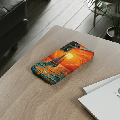 "Sailboat Sunset" - Tough Samsung Cases