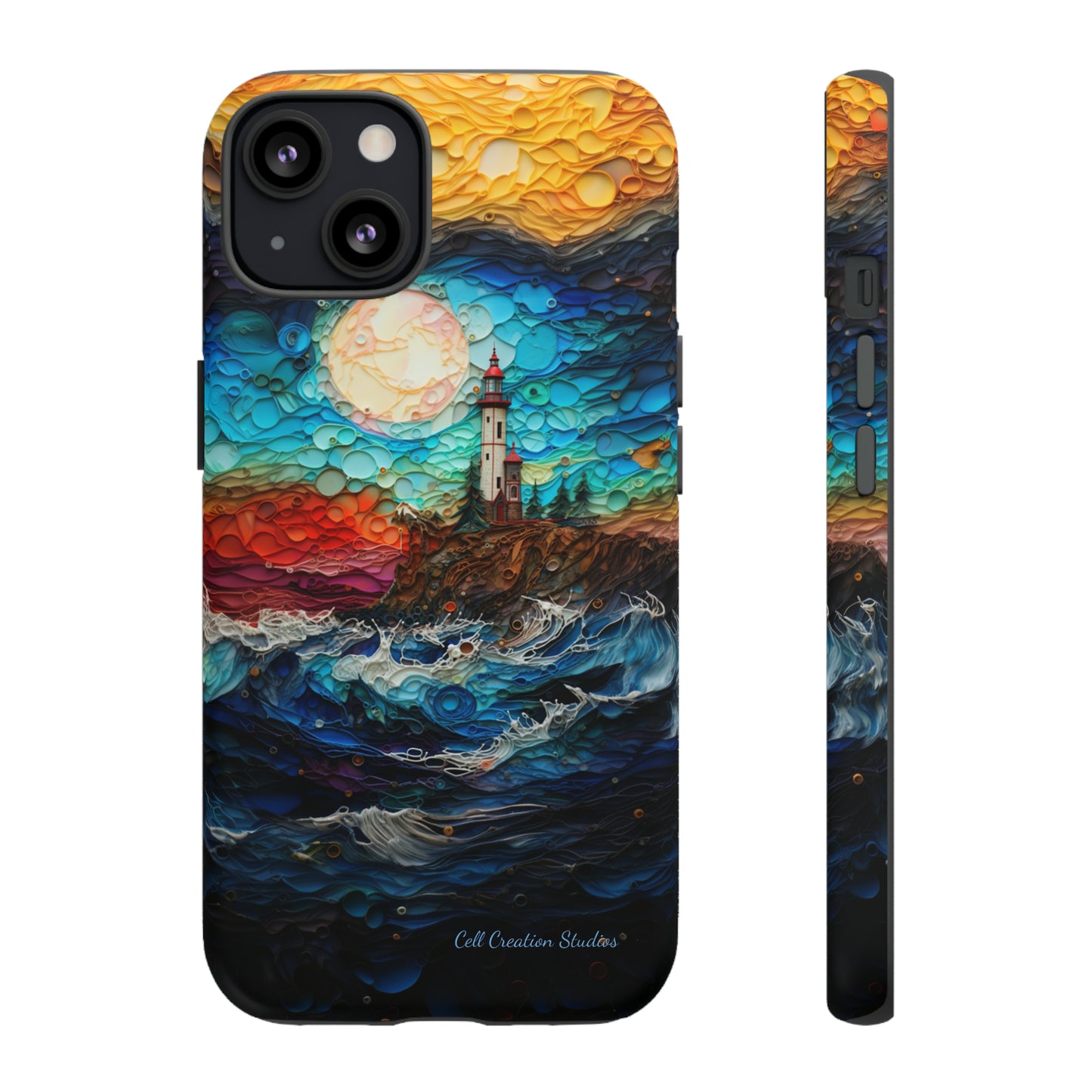 "Coastal Canvas Guardian" -Tough iPhone Cases