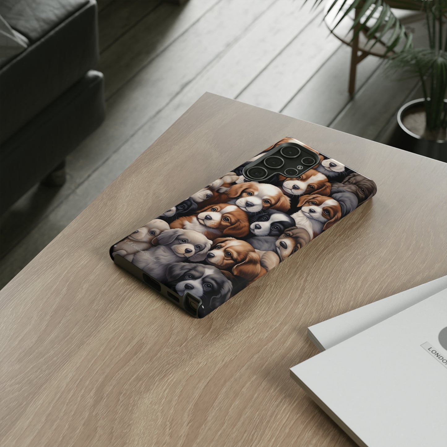 "Puppy Pile" Cuddles Phone Case -Tough Cases