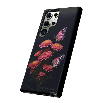 "Achillea Desert Eve Deep Rose & Butterfly" Phone Case -Tough Cases