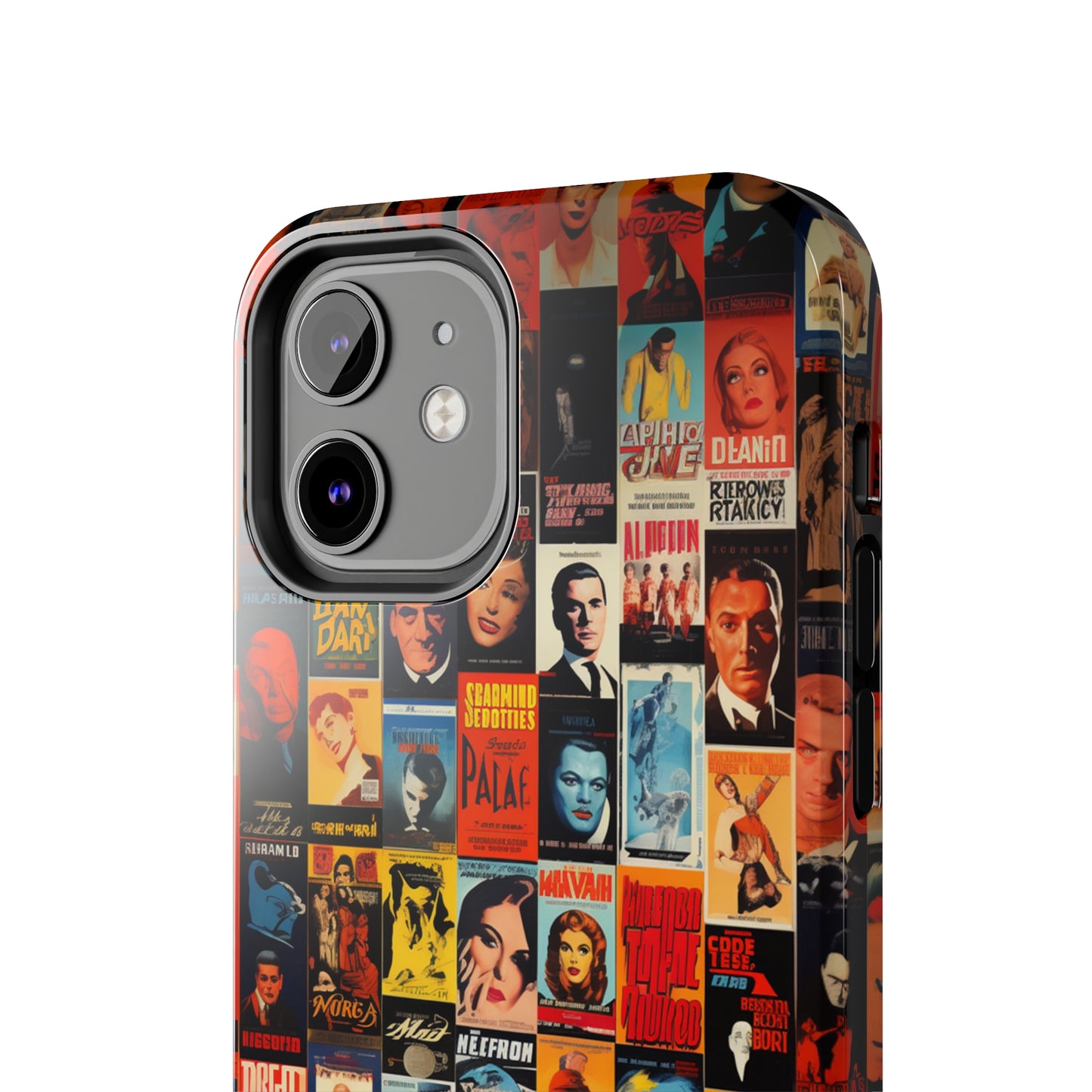 Introducing the "Vintage Movie Poster Collage" Cell Phone Case – Timeless Hollywood Charm -Tough Phone Cases