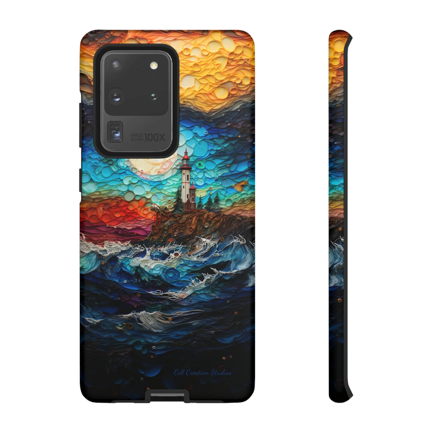 "Coastal Canvas Guardian" -Tough Samsung Phone Cases