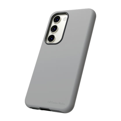 "Sleek Silver Essence" -Tough Samsung Phone Cases