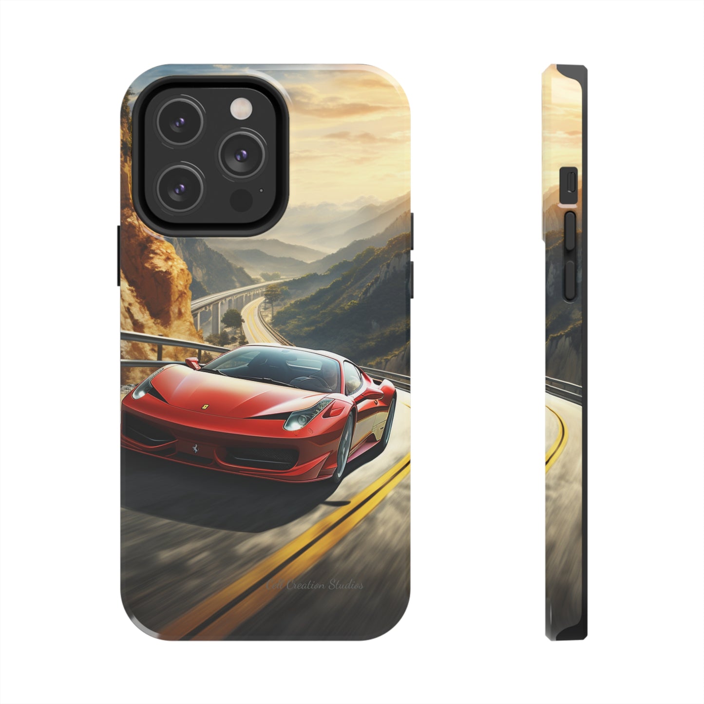 "Mountain Majesty Ferrari Edition" -Tough iPhone Cases