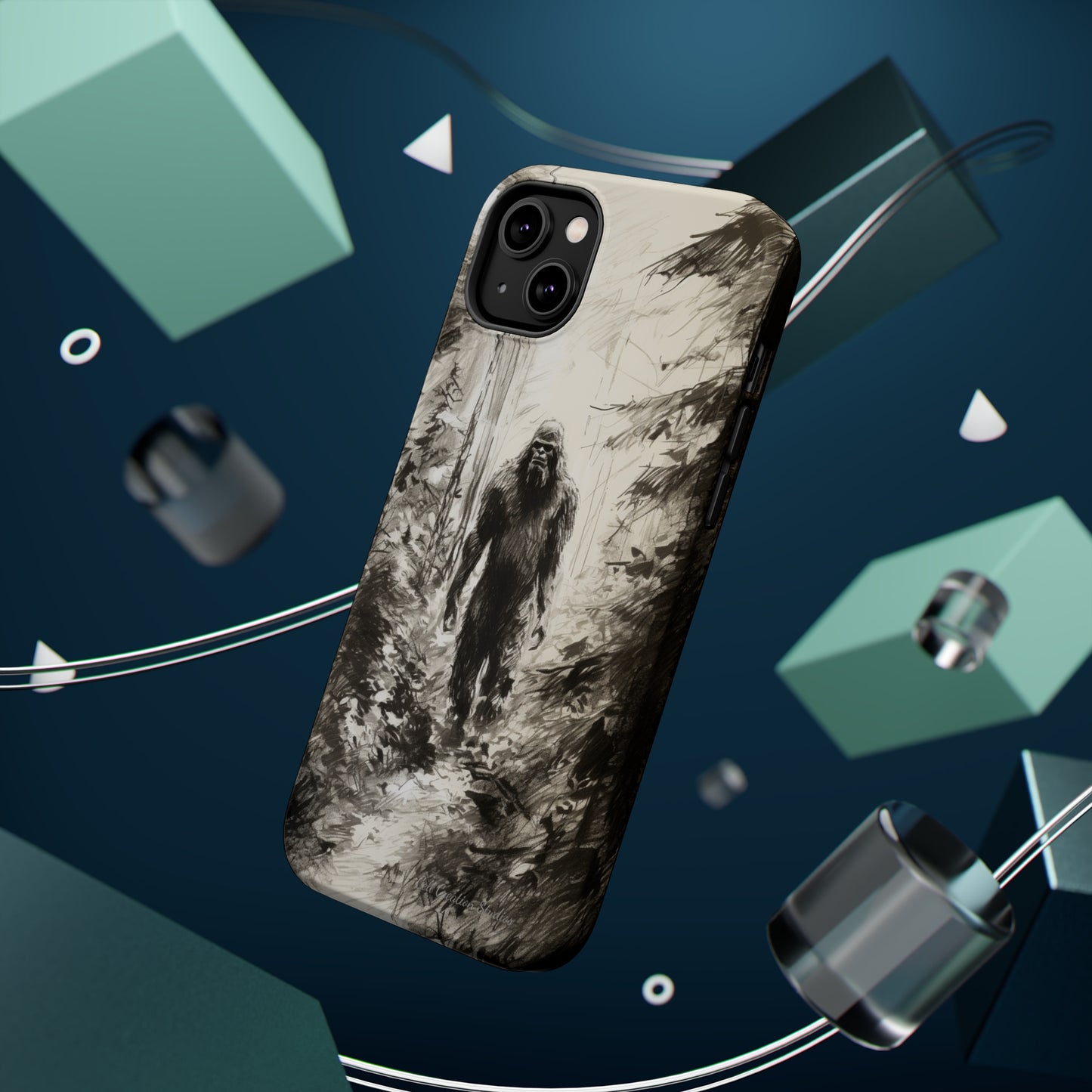 "Bigfoot in the Wilderness" Cell Phone Case – Encounter Bigfoot's Mystery -MagSafe Tough Cases