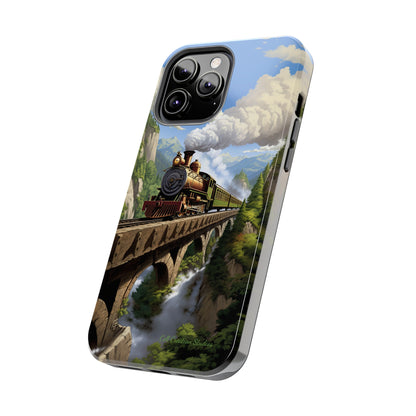 The "Scenic Mountain Train" Phone Case -Tough Phone Cases