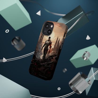 Introducing the "Cyber Guardian" Cell Phone Case – Embrace Futuristic Heroism -MagSafe Tough Cases