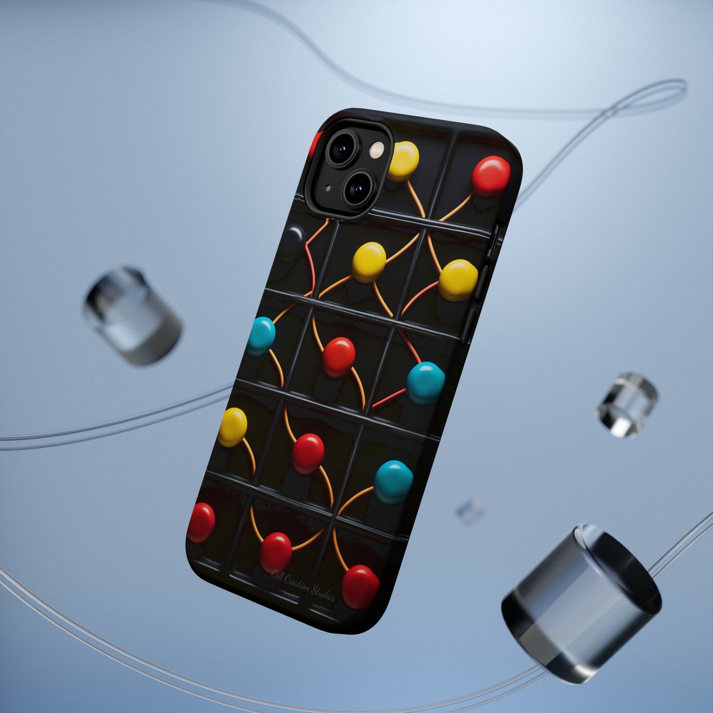 "Vibrant Spheres Fusion" -MagSafe Tough Phone Cases