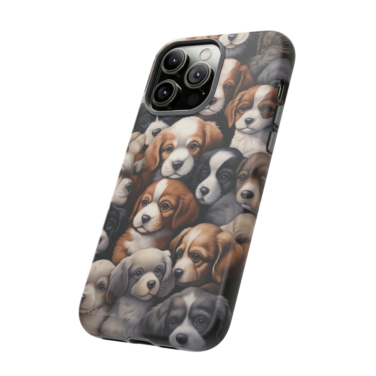 "Puppy Pile" Cuddles Phone Case -Tough Cases