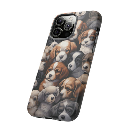 "Puppy Pile" Cuddles Phone Case -Tough Cases