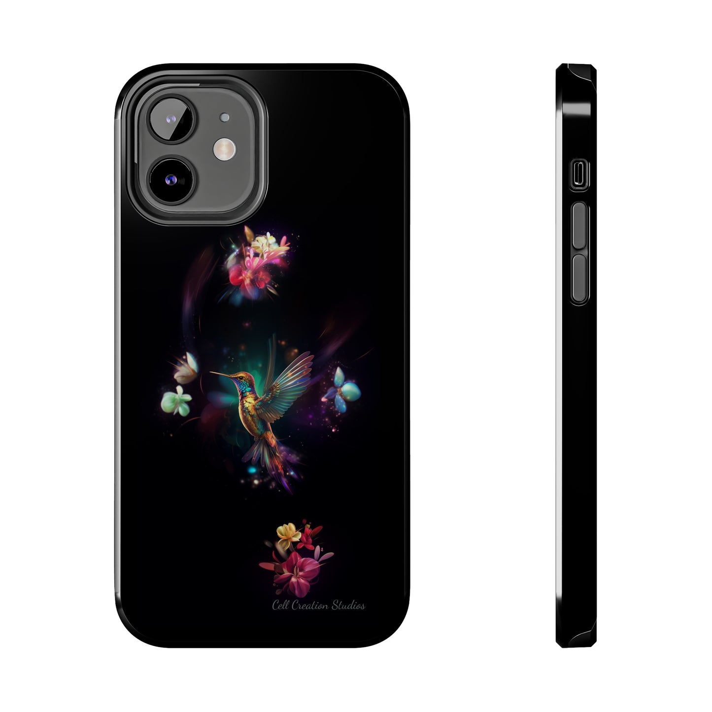 Introducing the "Floral Harmony Hummingbird" Cell Phone Case – Where Elegance Meets Nature -Tough Phone Cases