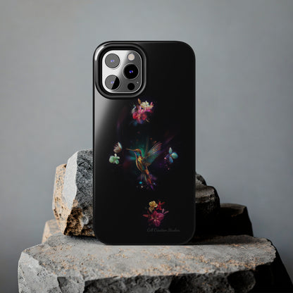 Introducing the "Floral Harmony Hummingbird" Cell Phone Case – Where Elegance Meets Nature -Tough Phone Cases