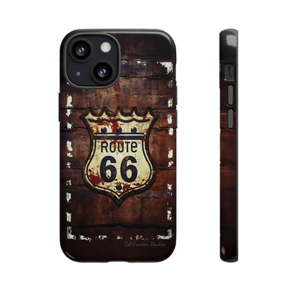 "Retro Route 66" Phone Case -Tough Cases