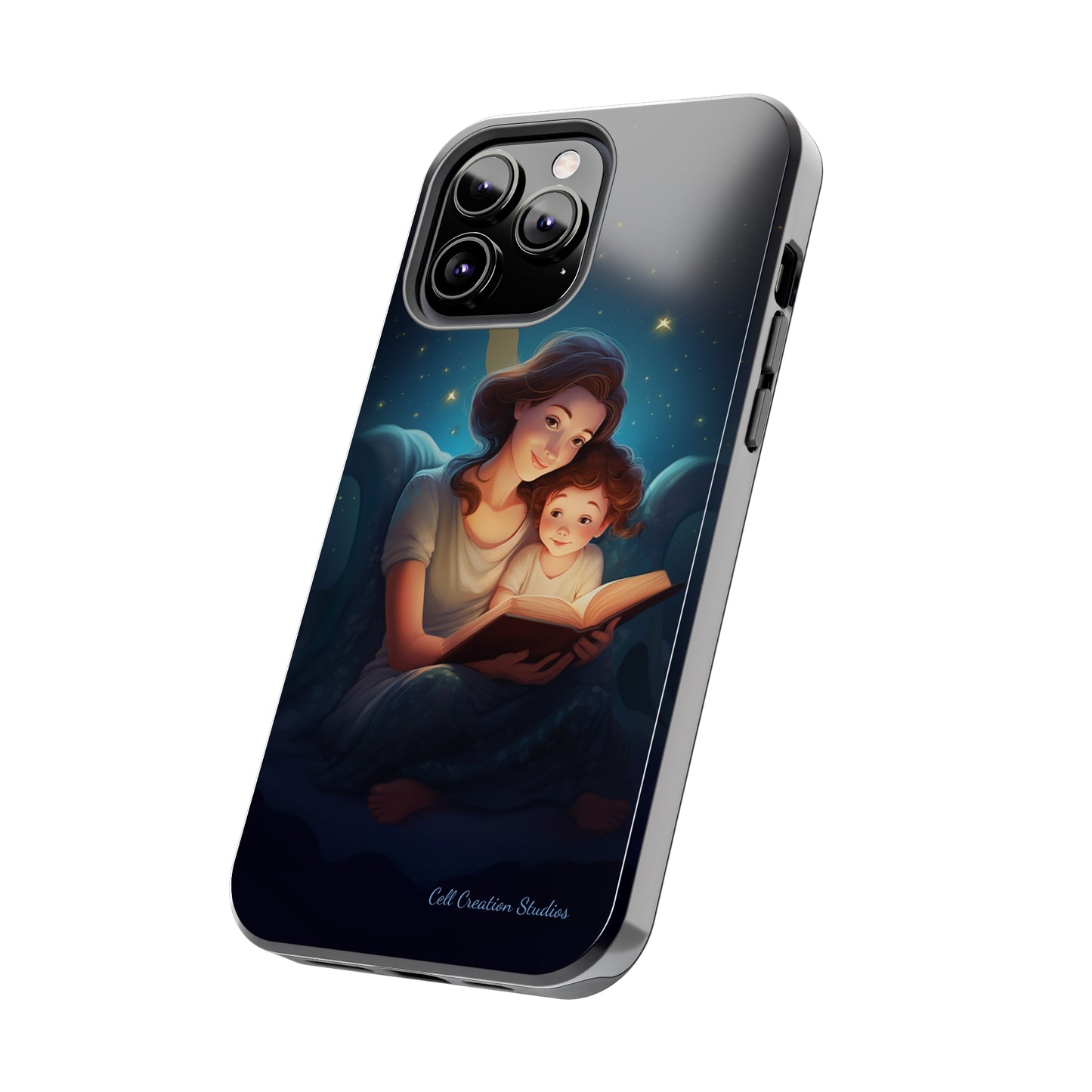 Introducing the "Bedtime Story Bliss" Cell Phone Case – Cherish Heartwarming Moments with Every Glance -Tough Phone Cases