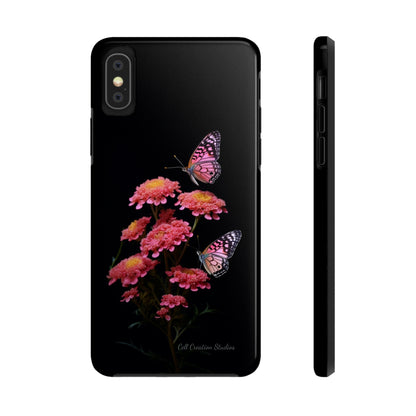 "Achillea Desert Eve Deep Rose & Butterfly" Phone Case -Tough Phone Cases