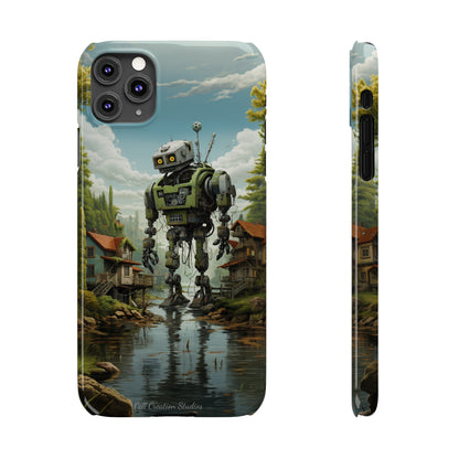 Introducing the "Robo-Rescue" Cell Phone Case – Witness a Heartwarming Scene of Robot Seeking Assistance -Slim Phone Cases