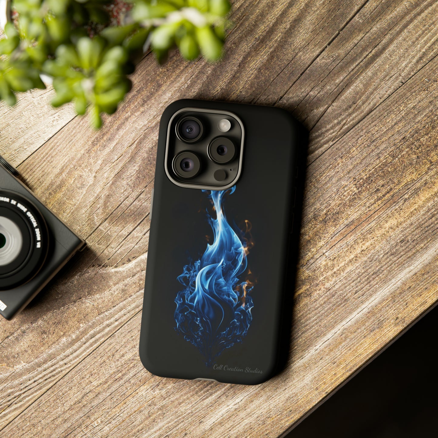 "Blue Flame" Phone Case: Ignite Your Style with Fiery Elegance -Tough Cases