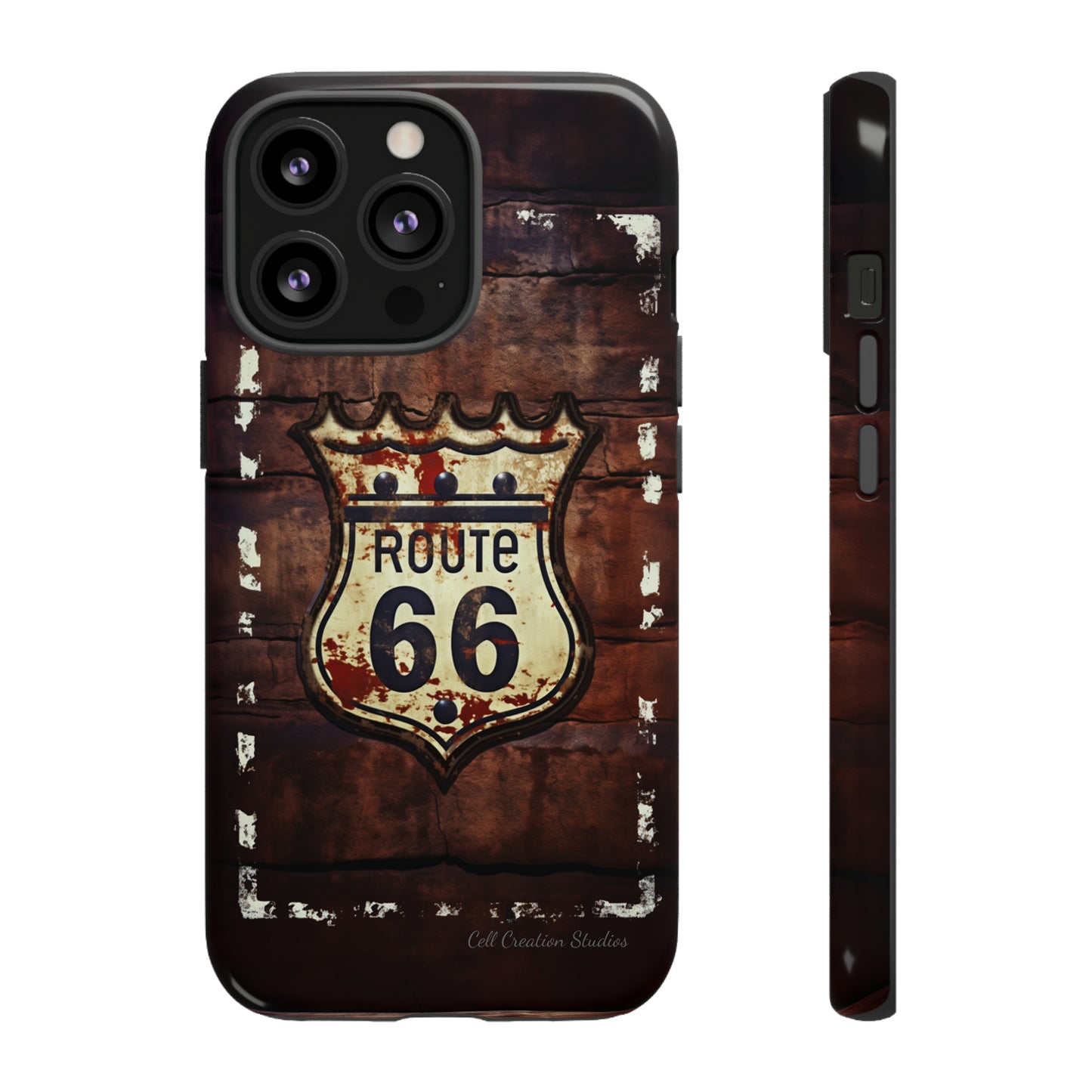 "Retro Route 66" Phone Case -Tough Cases