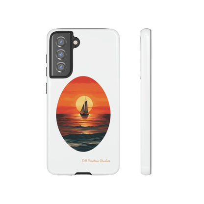 "Sailboat Sunset Serenity" -Tough Samsung Cases