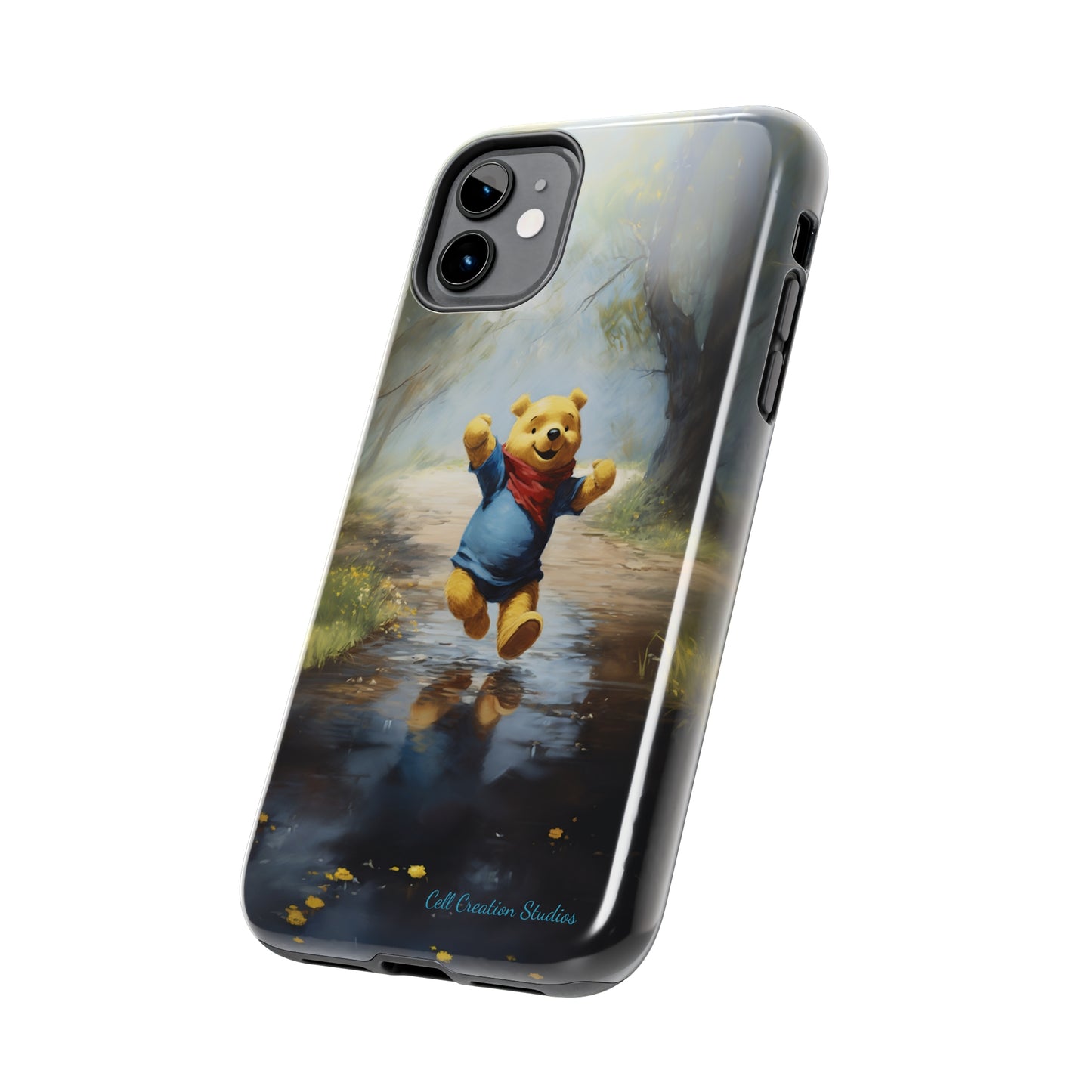 Introducing the "Winnie-The-Pooh Puddle Splash" Cell Phone Case – A Splash of Nostalgic Fun -Tough Phone Cases