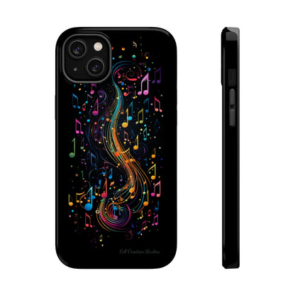 Elevate Your Style and Passion for Music with Our "Harmonious Notes" Cell Phone Case -MagSafe Tough Cases