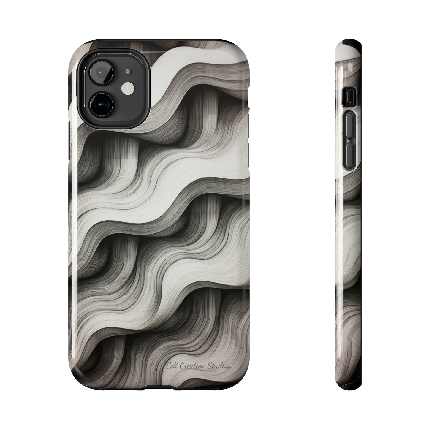 The "Geometric Waves" Cell Phone Case -Tough Phone Cases