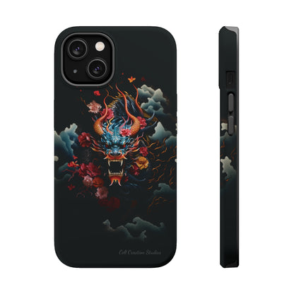 Introducing the "Japanese Dragon Majesty" Cell Phone Case – Embrace the Legend in Style -MagSafe Tough Cases