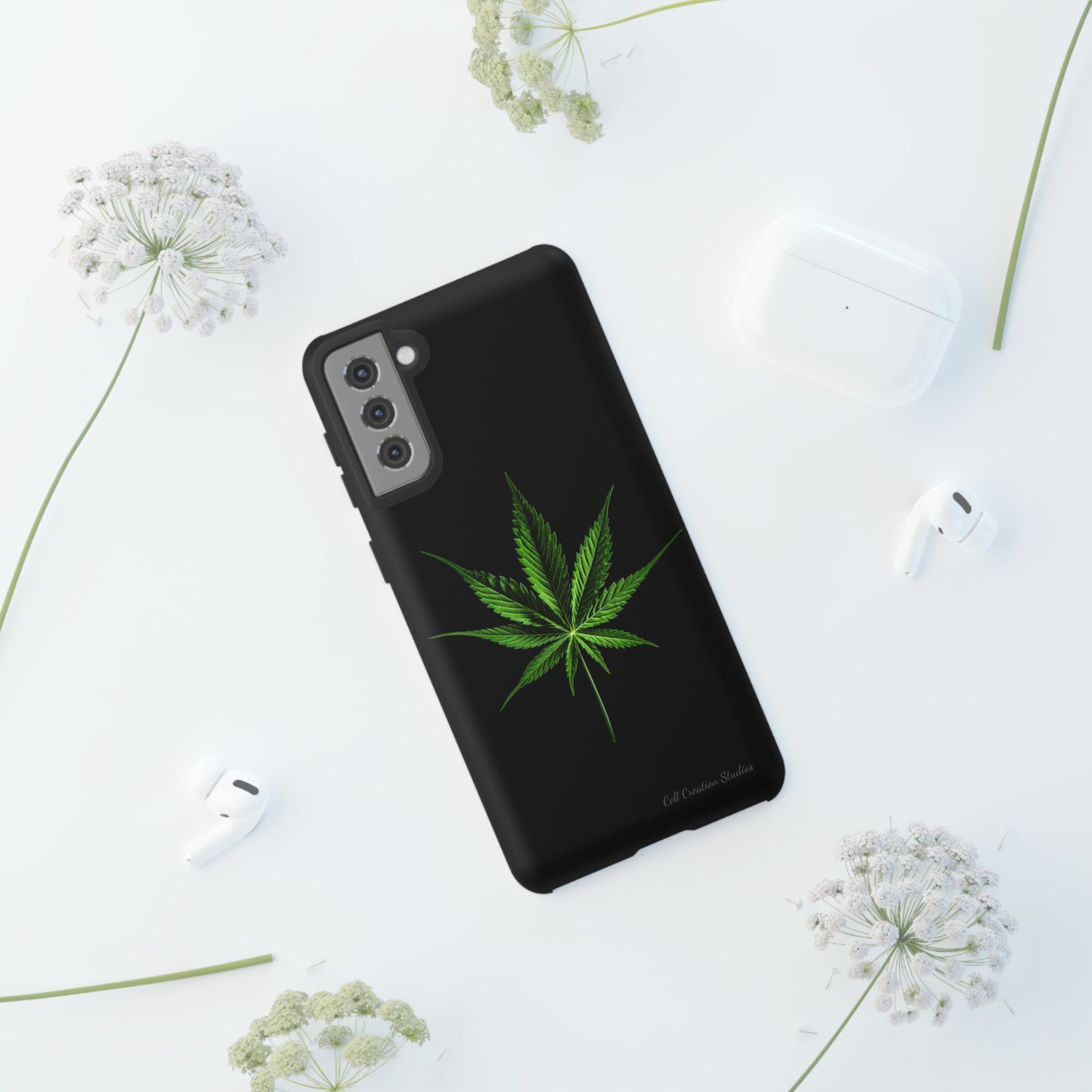 "Cannabis Chic" Marijuana Leaf Phone Case -Tough Cases