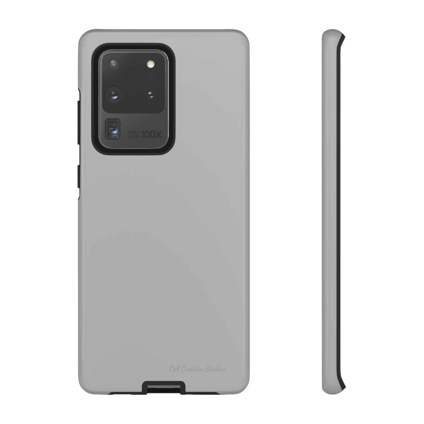 "Sleek Silver Essence" -Tough Samsung Phone Cases