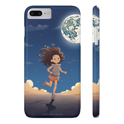 Introducing the "Moonlit Runner" Cell Phone Case – Embrace Adventure with a Captivating Moonlit Design -Slim Phone Cases