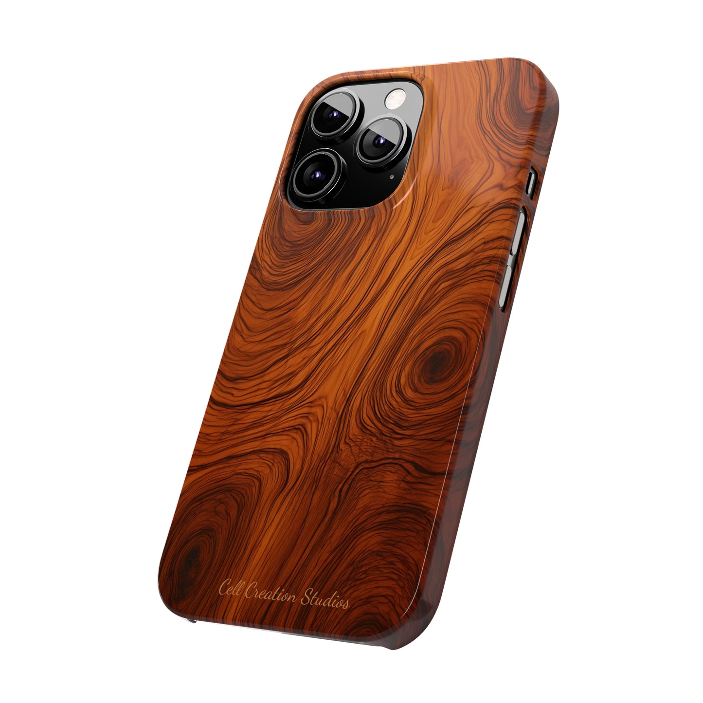 Introducing the "Natural Woodgrain" Cell Phone Case – Embrace Organic Beauty with Wood Pattern Design -Slim Phone Cases