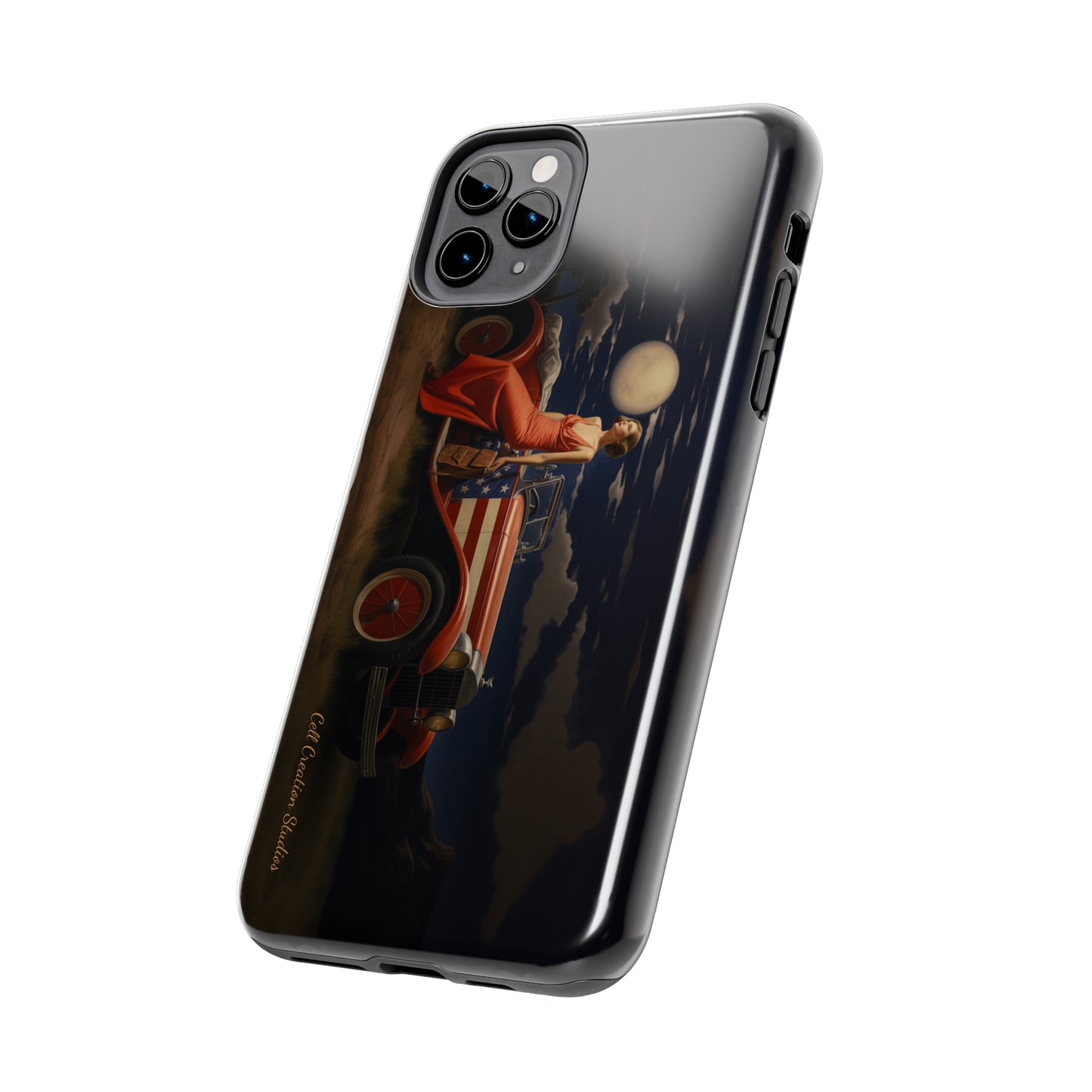 Introducing the "Desert Dreamer - 1920s Americana" Cell Phone Case – Embrace Nostalgic Elegance with Vintage Desert Charm -Tough Phone Cases