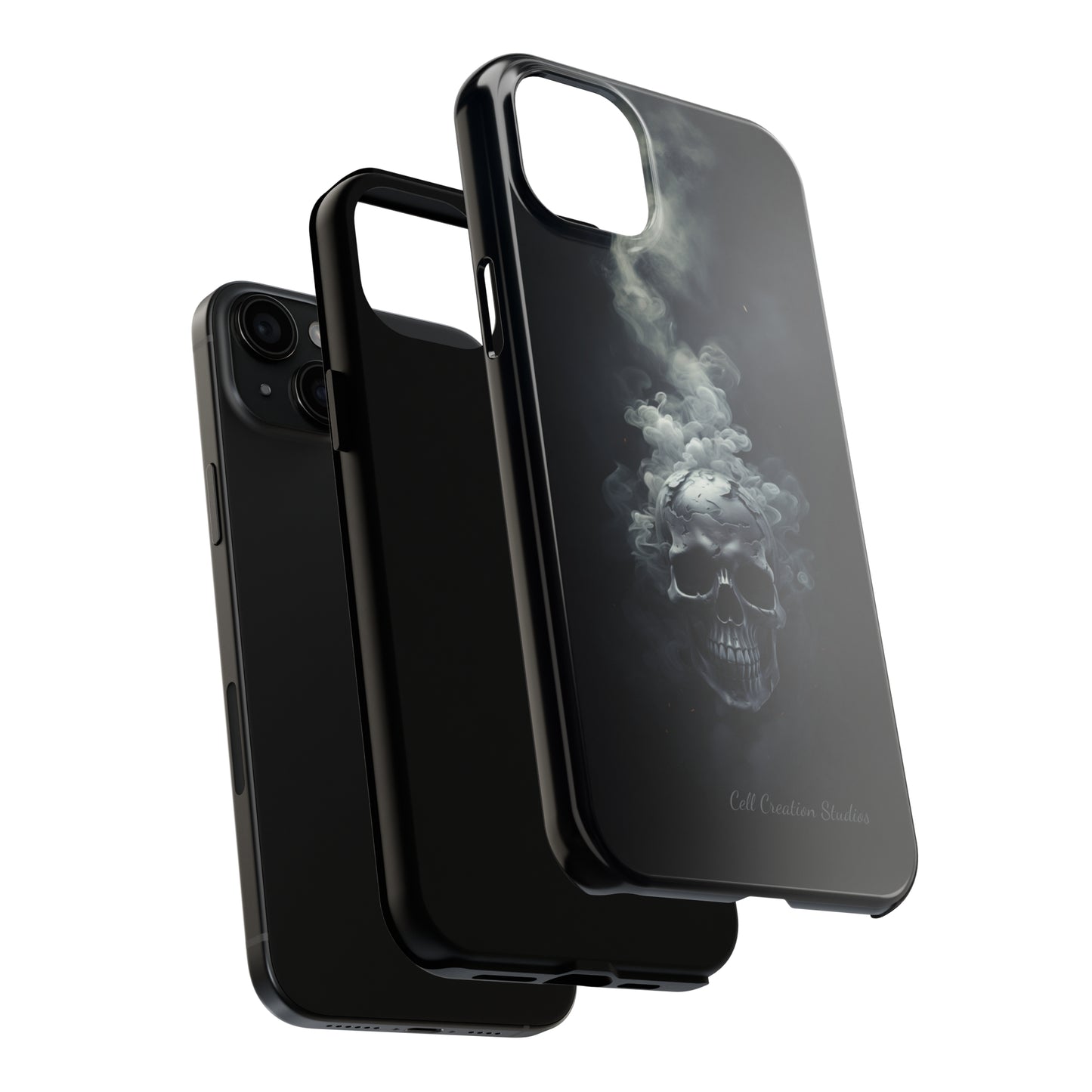 "Ethereal Skull Noir" -Tough iPhone Cases