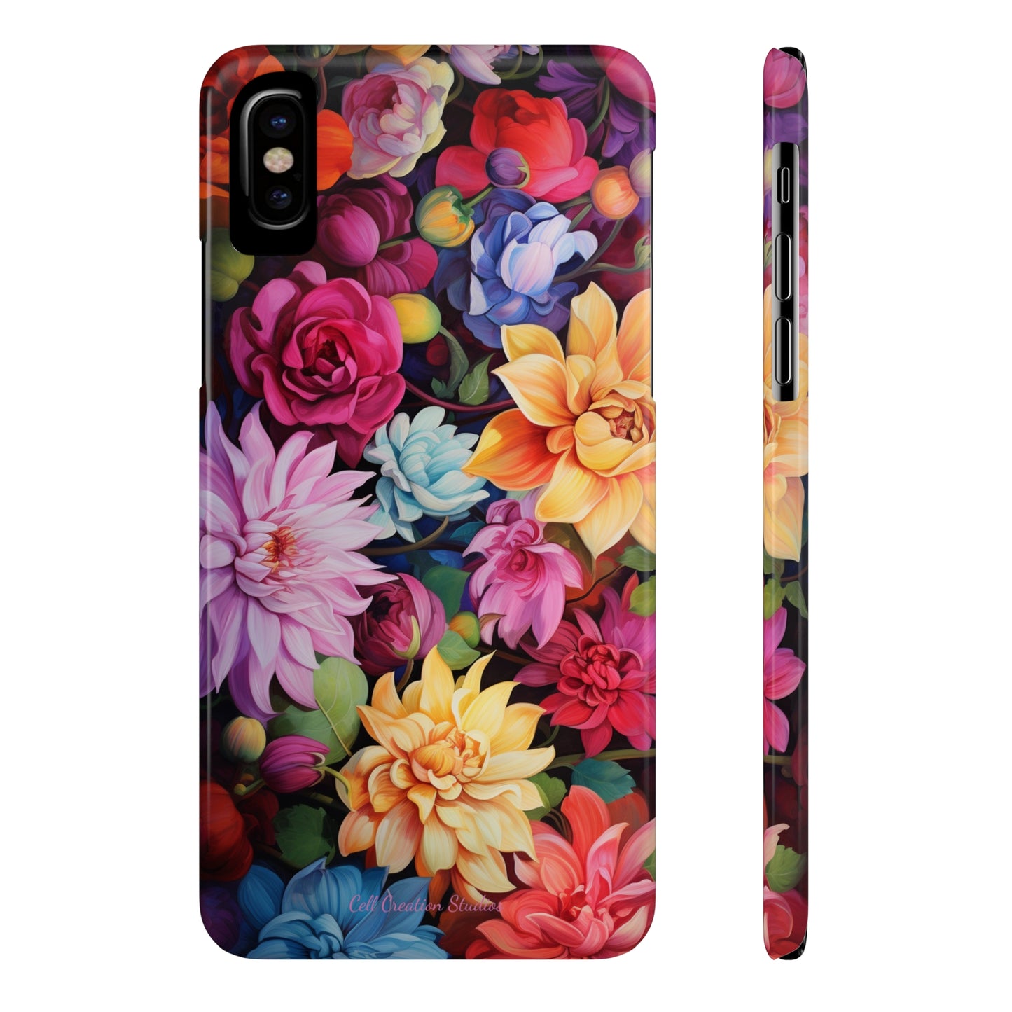 Introducing the "Blossom Beauty" Cell Phone Case – Elevate Your Style with Floral Charm -Slim Phone Cases