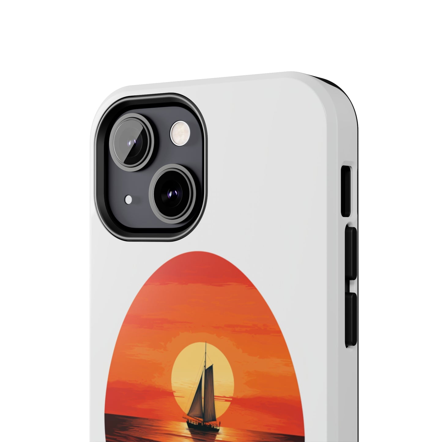 "Sailboat Sunset Serenity" -Tough iPhone Cases