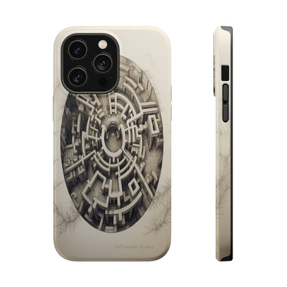 "Discover the Mystery: Maze-Inspired Cell Phone Case" -MagSafe Tough Cases