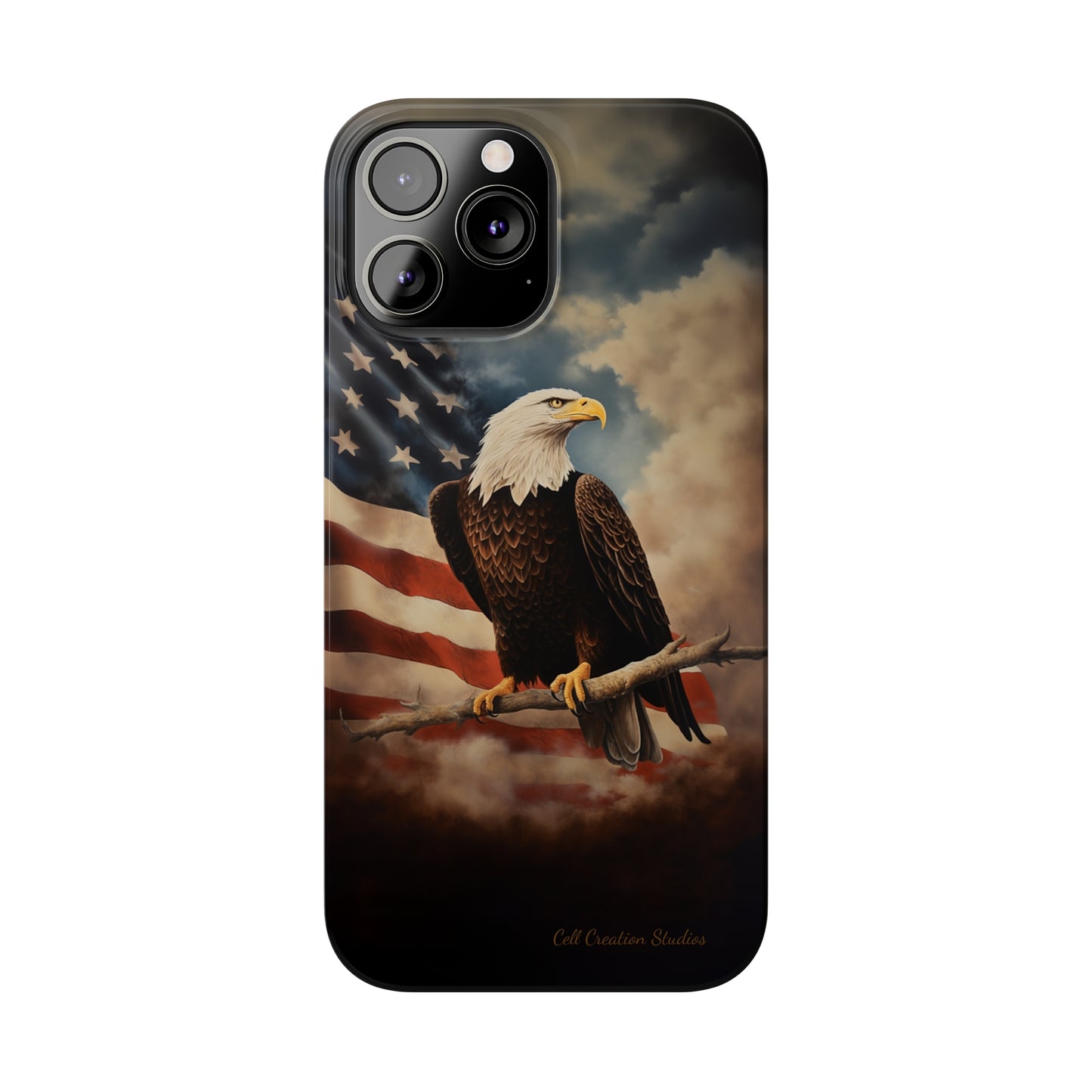 Introducing the "Eagle's Majesty" Cell Phone Case – Soar with American Pride -Slim Phone Cases