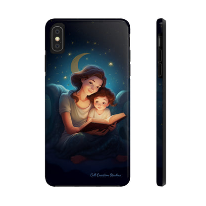 Introducing the "Bedtime Story Bliss" Cell Phone Case – Cherish Heartwarming Moments with Every Glance -Tough Phone Cases