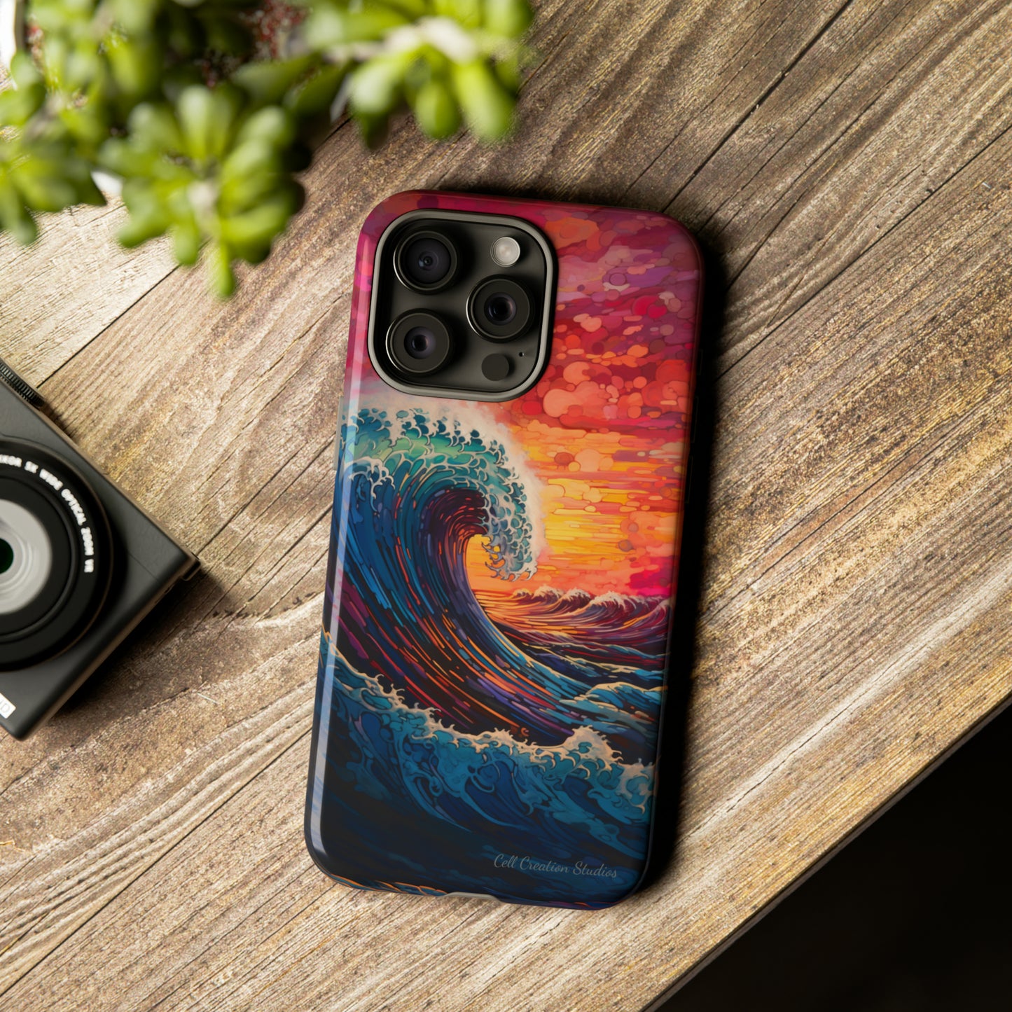 "Colorful Ocean Wave" Cell Phone Case -Tough Cases