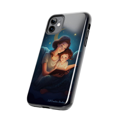 Introducing the "Bedtime Story Bliss" Cell Phone Case – Cherish Heartwarming Moments with Every Glance -Tough Phone Cases