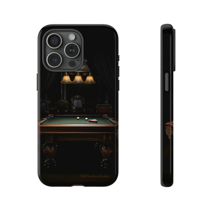 "Elevate Your Game: Pool Table-Themed Phone Case for Billiards Enthusiasts" -Tough Cases