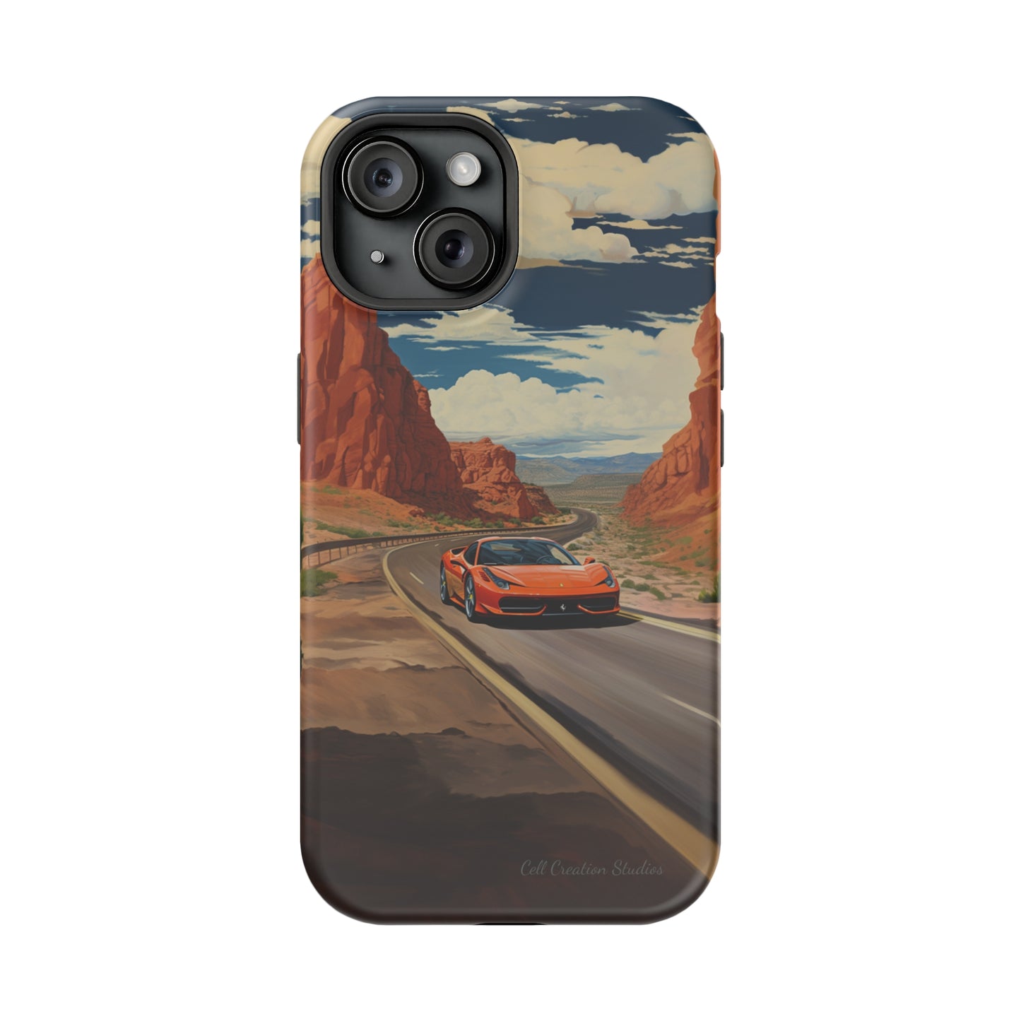 "Desert Racer Ferrari Edition" -MagSafe Tough iPhone Cases