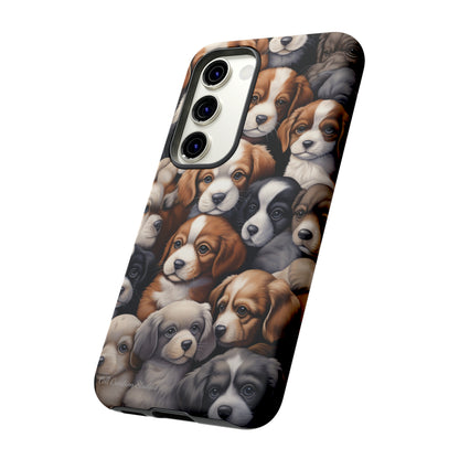 "Puppy Pile" Cuddles Phone Case -Tough Cases