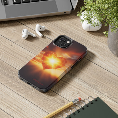 Introducing the "Sunlit Heart" Cell Phone Case – Embrace Love and Radiance -Tough Phone Cases