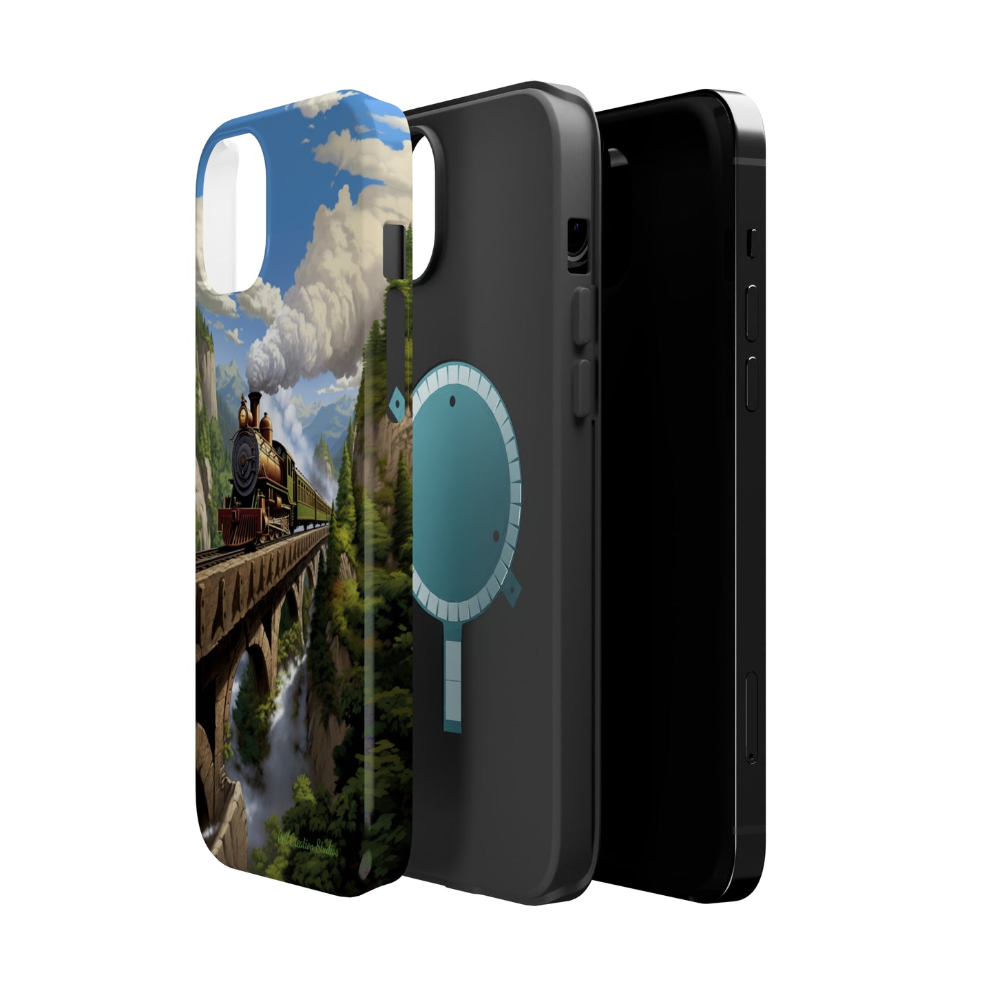 The "Scenic Mountain Train" Phone Case -MagSafe Tough Cases