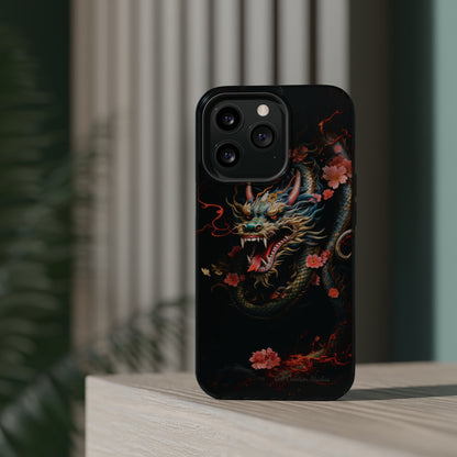 Introducing the "Mystical Japanese Dragon" Cell Phone Case – Unleash the Dragon's Power -MagSafe Tough Cases