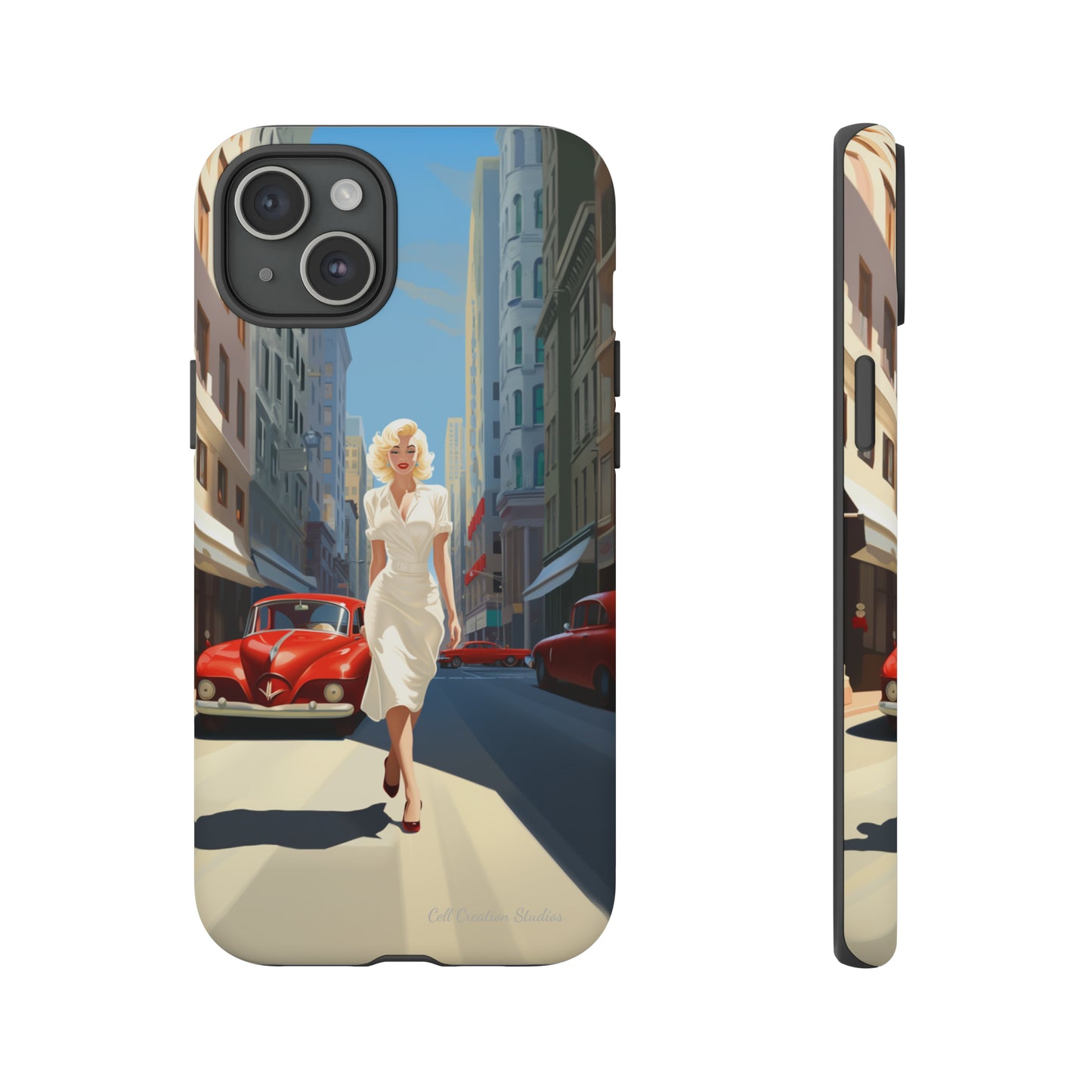 "City Stroll Glamour" Marilyn Monroe Phone Case -Tough Cases