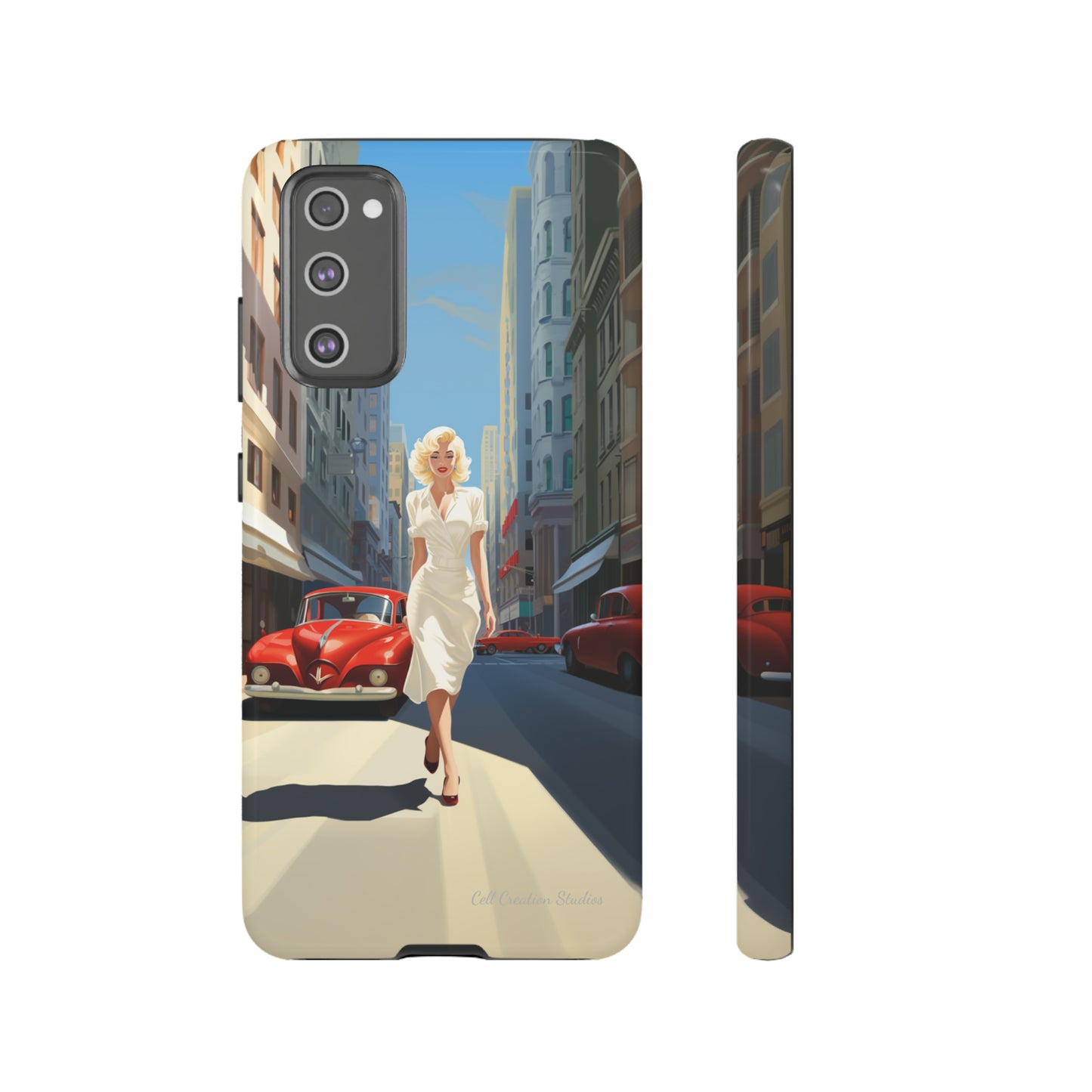 "City Stroll Glamour" Marilyn Monroe Phone Case -Tough Cases