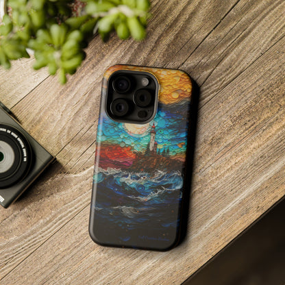 "Coastal Canvas Guardian" -MagSafe Tough iPhone Cases